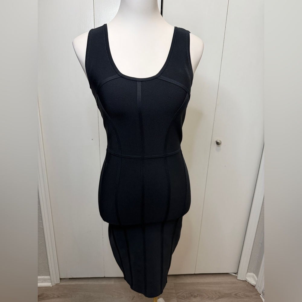 BCBGMaxAzria Classic Black Mini Dress - Picture 4 of 12